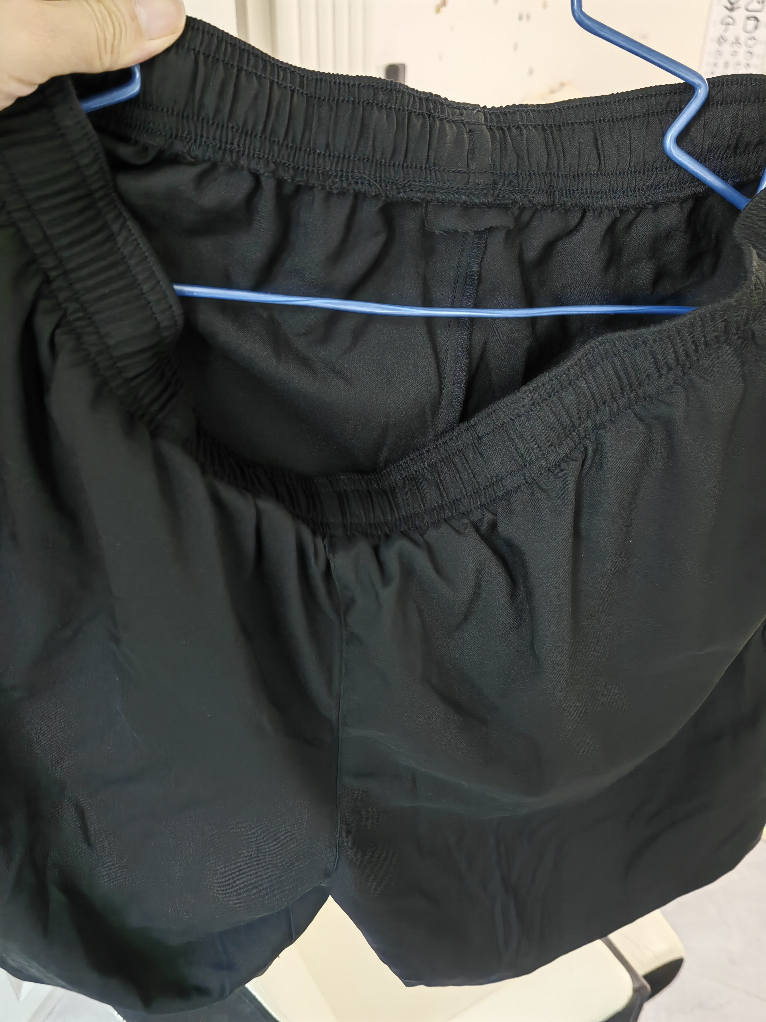 迪卡侬（DECATHLON）显瘦阔腿短裤速干凉感吸湿裤男运动透气宽松训练健身跑步FICM 款式B黑色-两侧插袋 (新旧随机) M 实拍图