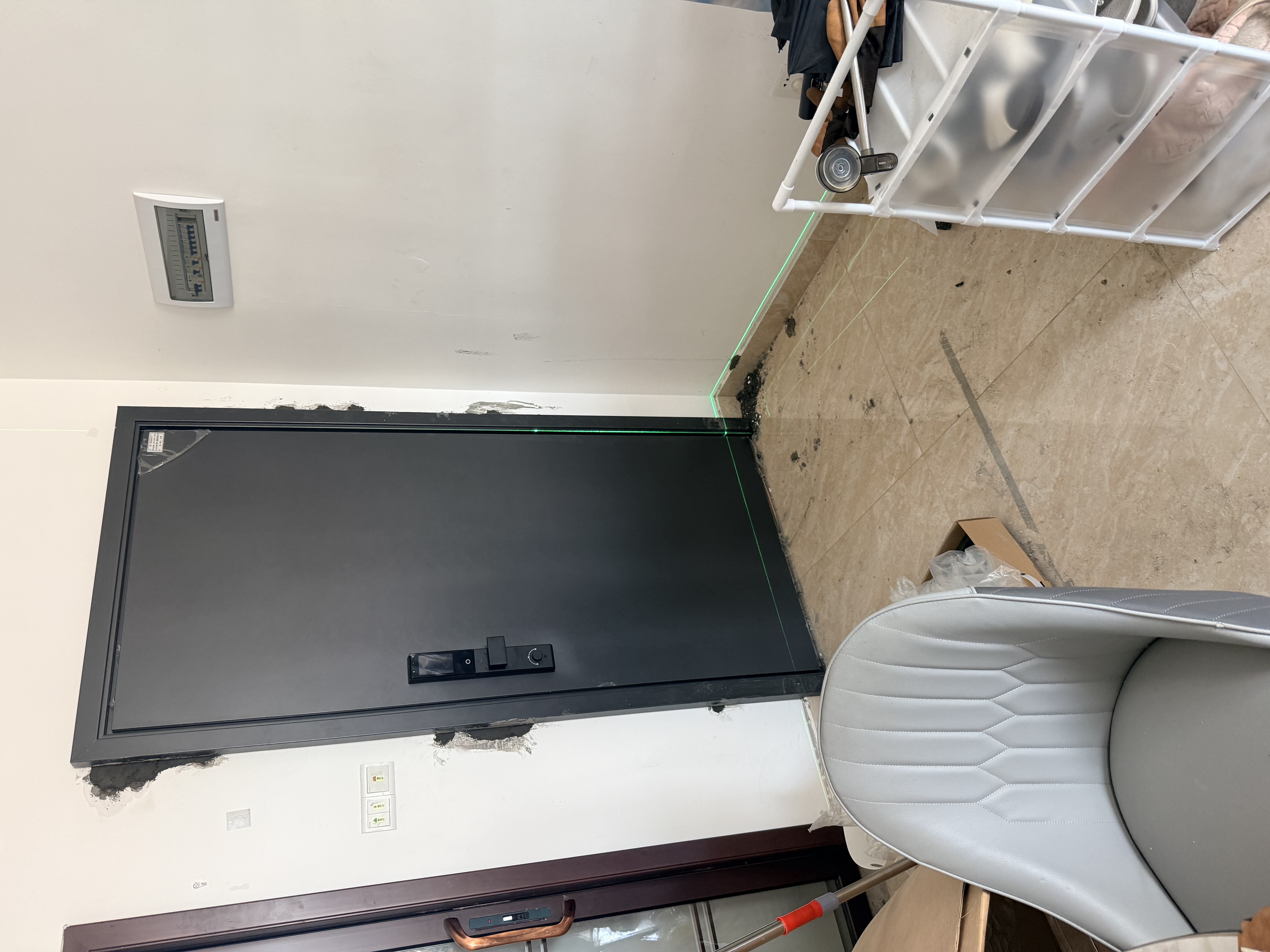 群升防盗门甲级入户门国标加厚锌合金进户门配智能锁家用别墅安全大门 2050*860/2050*960【不加高门楣】 联想R20Pro高端全自动智能锁 实拍图
