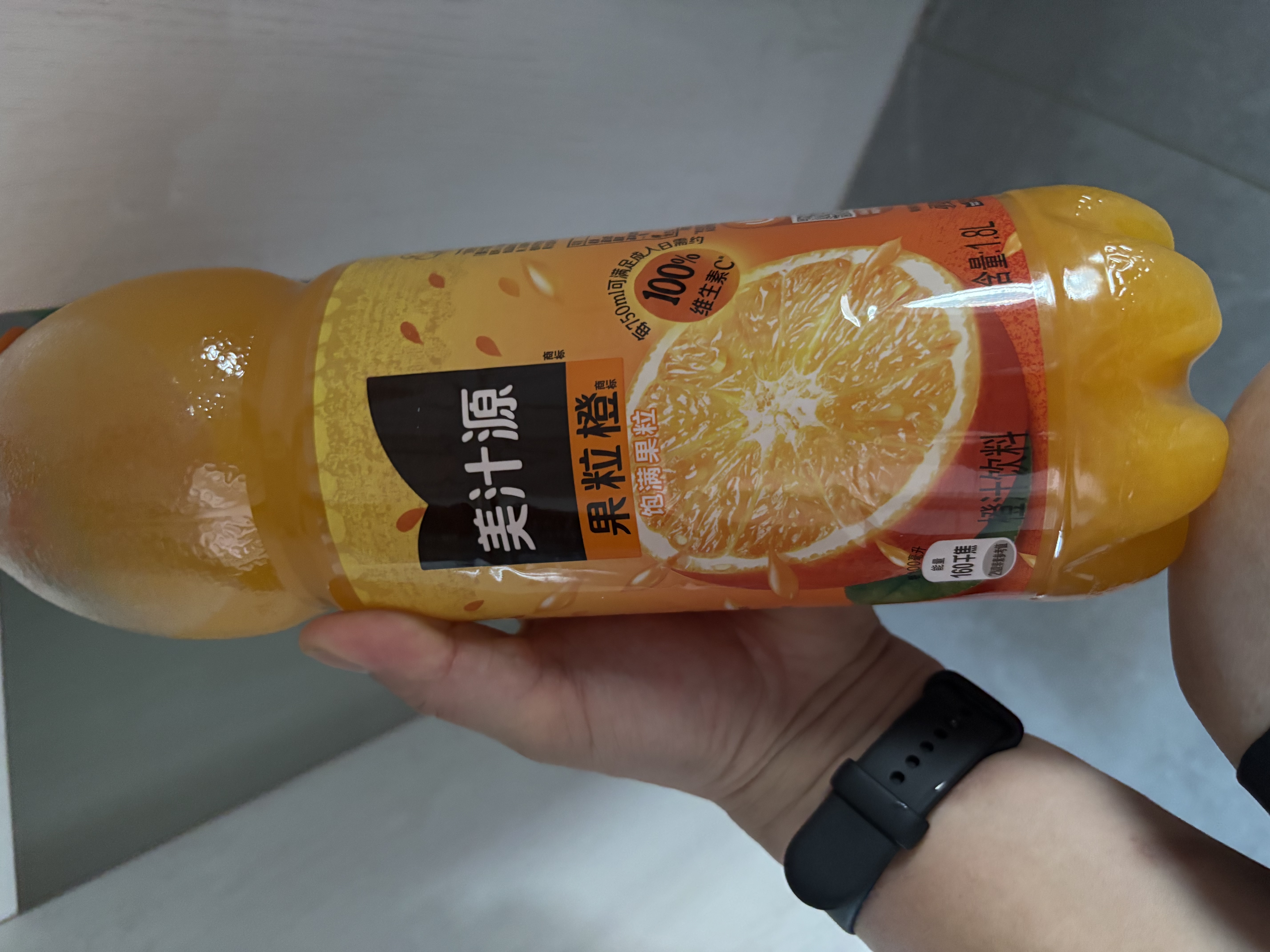 可口可乐（Coca-Cola）美汁源Minute Maid 果粒橙 橙汁果汁饮料 1.8L*8瓶 实拍图