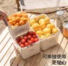 禧天龙pet保鲜盒手提便携水果盒大容量保鲜食品级户外露营野餐盒三分格 实拍图