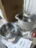 美的（Midea）电煮锅 0涂层不锈钢 宿舍小电锅 多功能家用宿舍泡面小火锅 2.6L蒸煮一体电热锅 XZC2066G 配蒸笼 实拍图