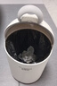 五月花垃圾桶滑盖式10L白色气压吸附桶免手铺家用厨房卫生间卧室 实拍图