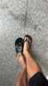 迪卡侬人字拖男拖鞋沙滩鞋耐磨舒适sbt藏青树叶41.5_男款4485560 实拍图