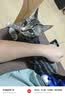 宠物航空箱猫咪空运包猫笼猫包狗狗托运便携车载猫箱子 灰色大号【48*32*30cm】 航空箱 实拍图
