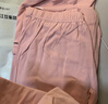 红豆居家女士40S精梳紧密赛络纺220g加厚纯棉睡衣女家居服 浅雾紫 M 实拍图