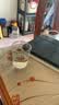 二两白酒杯描金带刻度家用高档酒具2两杯套装钢化玻璃杯啤酒杯子 2两刻度白酒杯(6只装) 实拍图