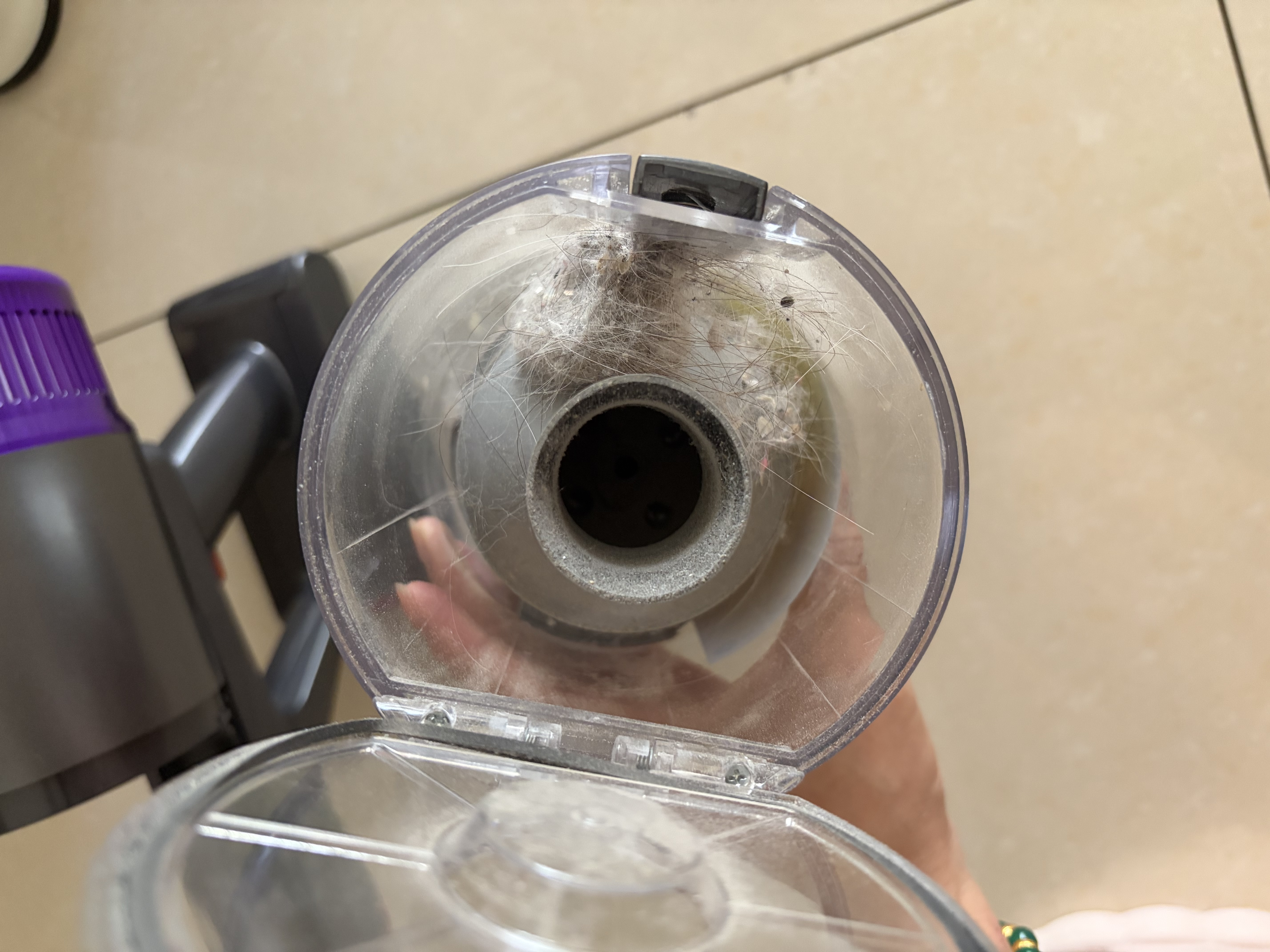 小狗无线手持吸尘器家用大吸力大功率吸拖一体长续航绿光显尘V形梳齿防缠适用宠物毛发地板地毯V7 实拍图