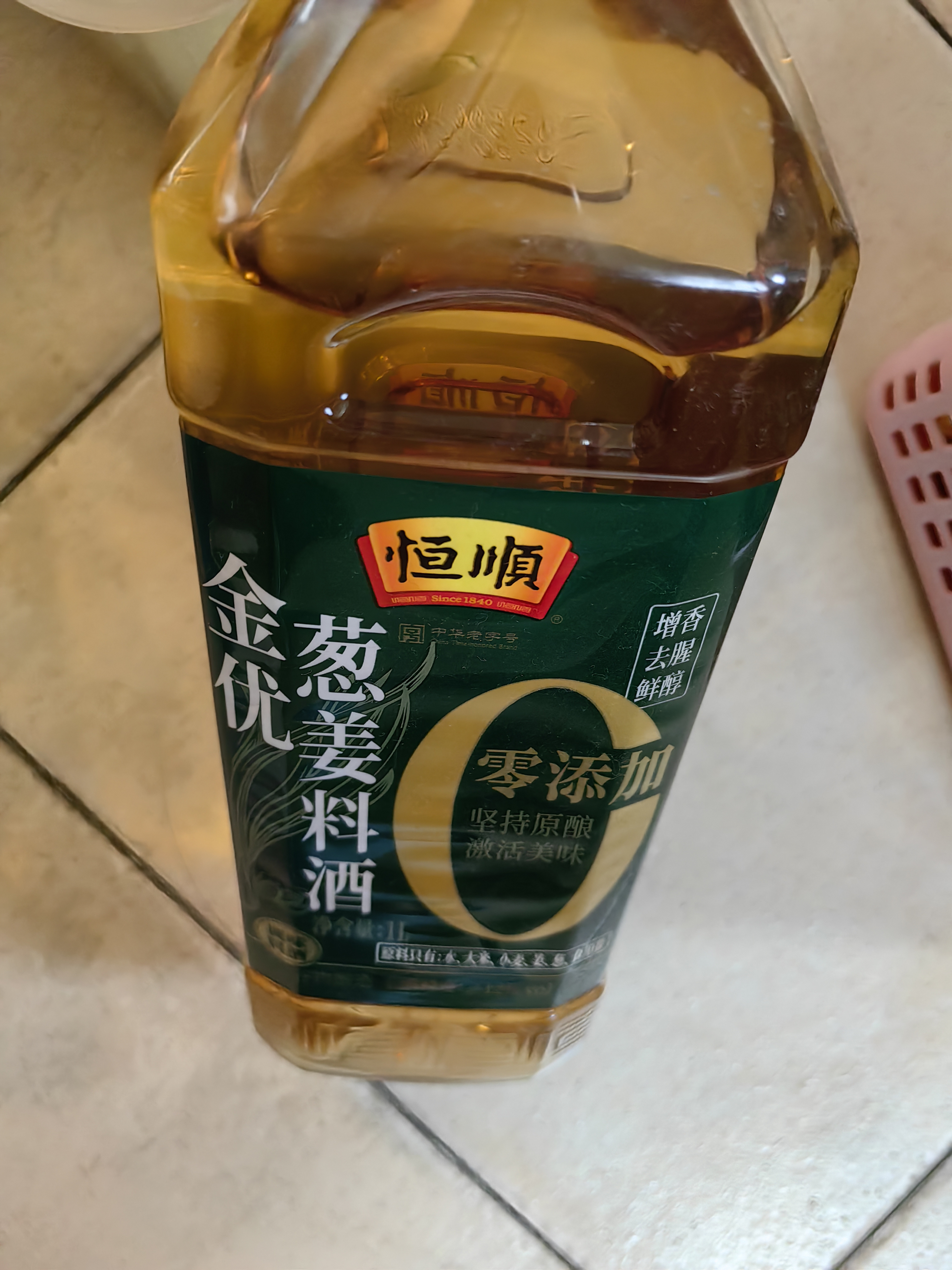 恒顺金优系列 葱姜料酒 12度  1L 【0添加】去腥增香味提现去膻 实拍图