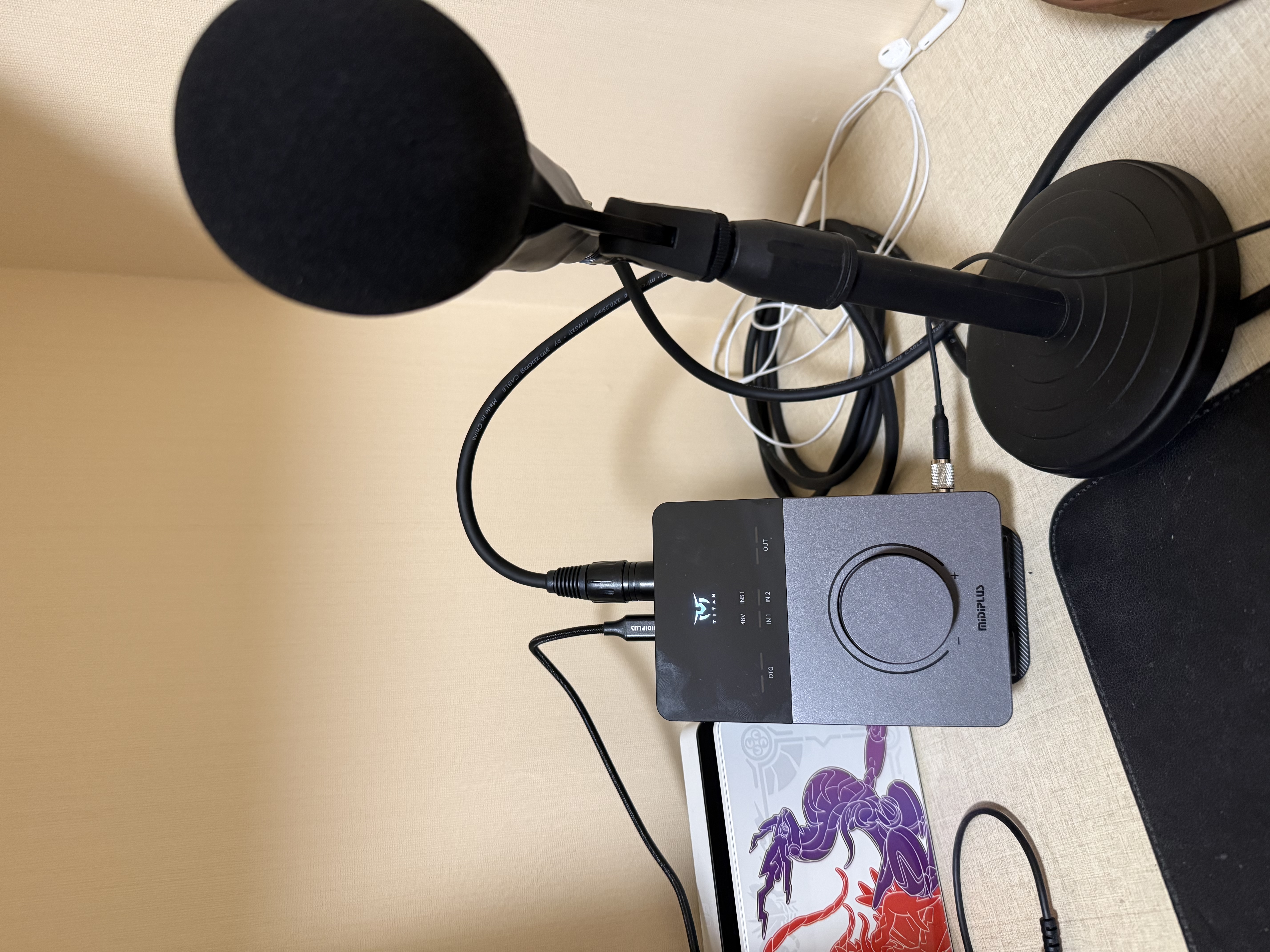 MIDIPLUSTITAN泰坦Q3声卡手机电脑唱歌OTG直播迷笛录音设备高端新品声卡 实拍图