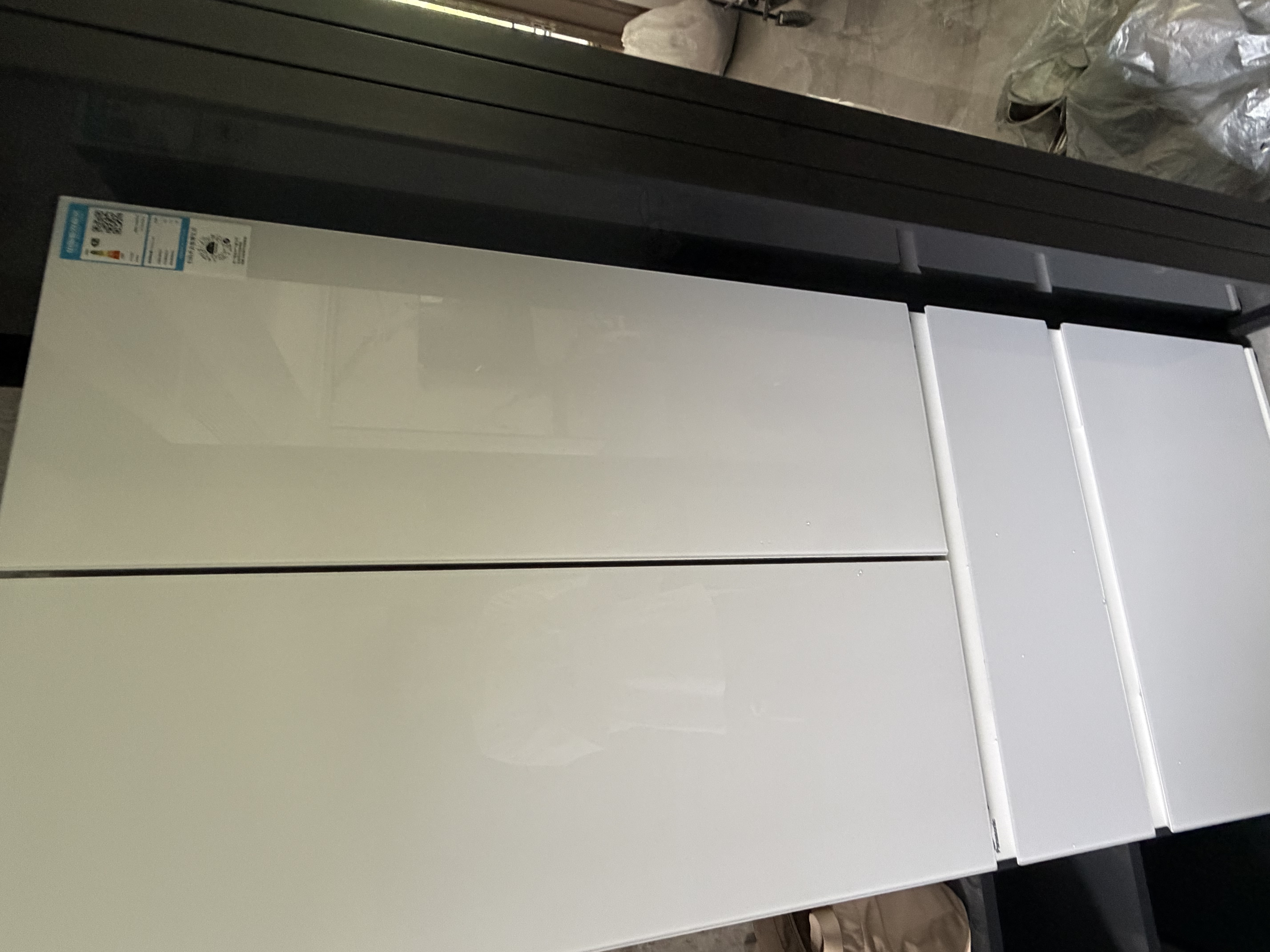 松下（Panasonic）大白464L法式多门冰箱家用超薄零嵌玻璃面板变频双系统风冷无霜一级能效NR-EW46TGB-W【国家补贴】 实拍图