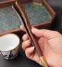 梦庭黑檀木茶夹 茶杯夹茶具配件防滑茶杯茶镊子茶道六君子合金茶夹 实拍图