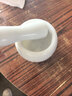 onlycook天然大理石捣蒜器家用老式石臼捣药研磨器手动压蒜打蒜泥-白色 实拍图