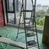 奥鹏梯子家用折叠人字梯五步梯登高爬梯多功能合梯加粗扶手楼梯乔迁梯 实拍图