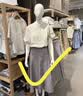 MUJI 女式 汉麻水洗 短袖罩衫女士衬衫上衣 女款女装26年春夏BC2RAA6S 米白色条纹 L （165/88A） 实拍图