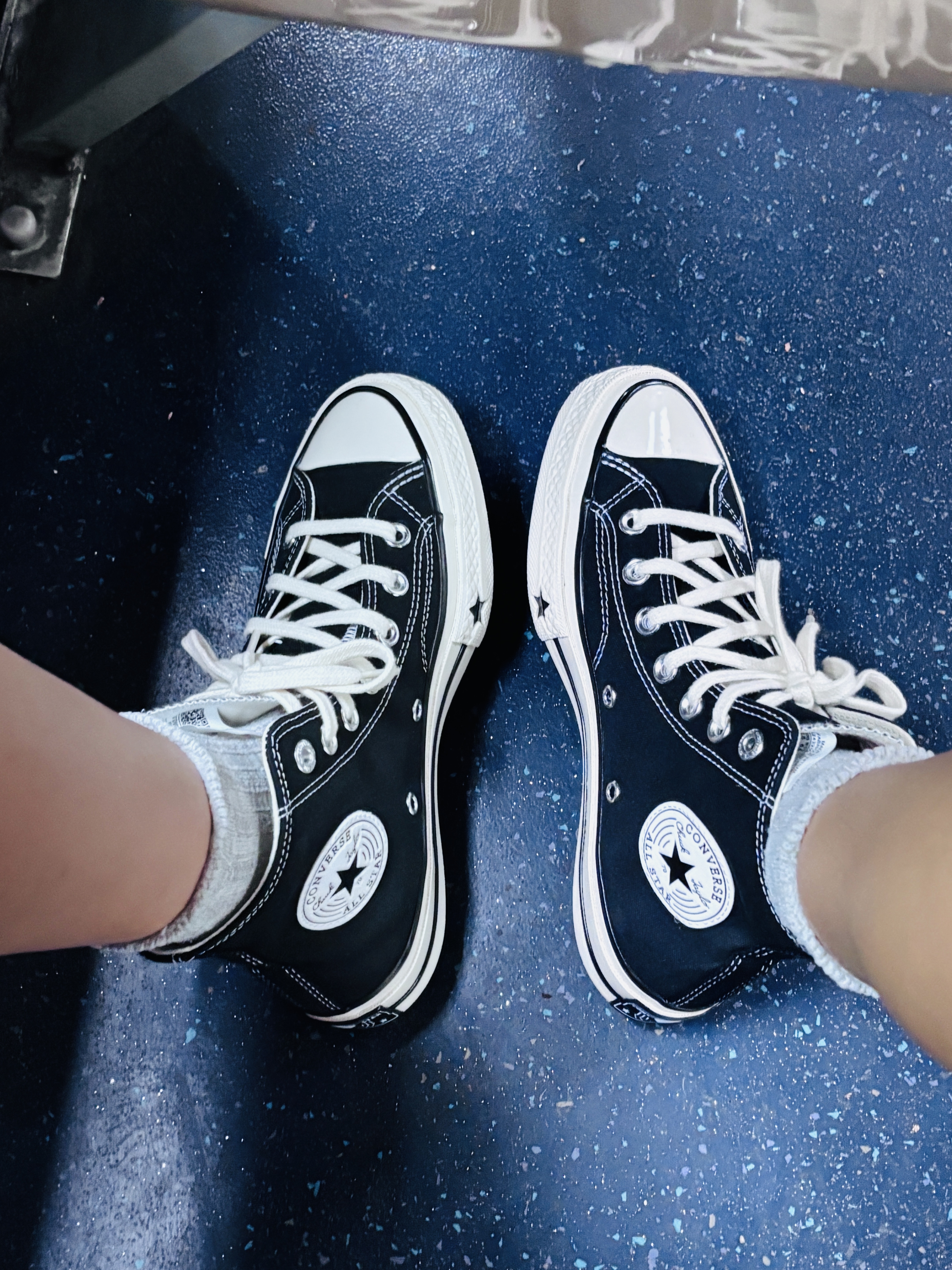 匡威（Converse）【Karina同款】1970 CHUCK 70 X新品运动帆布鞋黑色A24225C 黑色 37 实拍图
