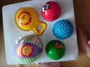 费雪（Fisher-Price）宝宝初级训练球五合一套装 婴幼儿童玩具球小皮球生日礼物礼品 实拍图