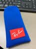 雷朋（RayBan）儿童太阳镜时尚方形墨镜0RJ9069S 702855橡胶黑色镜框蓝色片 实拍图