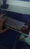 狼蛛（AULA）HERO68 Air三模磁轴键盘有线无线双8K电竞RT客制化机械热插拔ARGB灯效网页驱动68键无畏契约三角洲 【双8K/无线三模版】苍霆-黑皇磁轴 实拍图