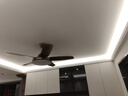 雷士（NVC）风扇灯 新中式吊扇灯中古风 餐厅客厅高显指吊灯遥控一级能效省电 韶华5叶/50寸60W高显指/智控款 实拍图