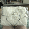 MUJI女式 无侧缝双层纱织 睡衣 家居服套装 米白色6A XL 实拍图