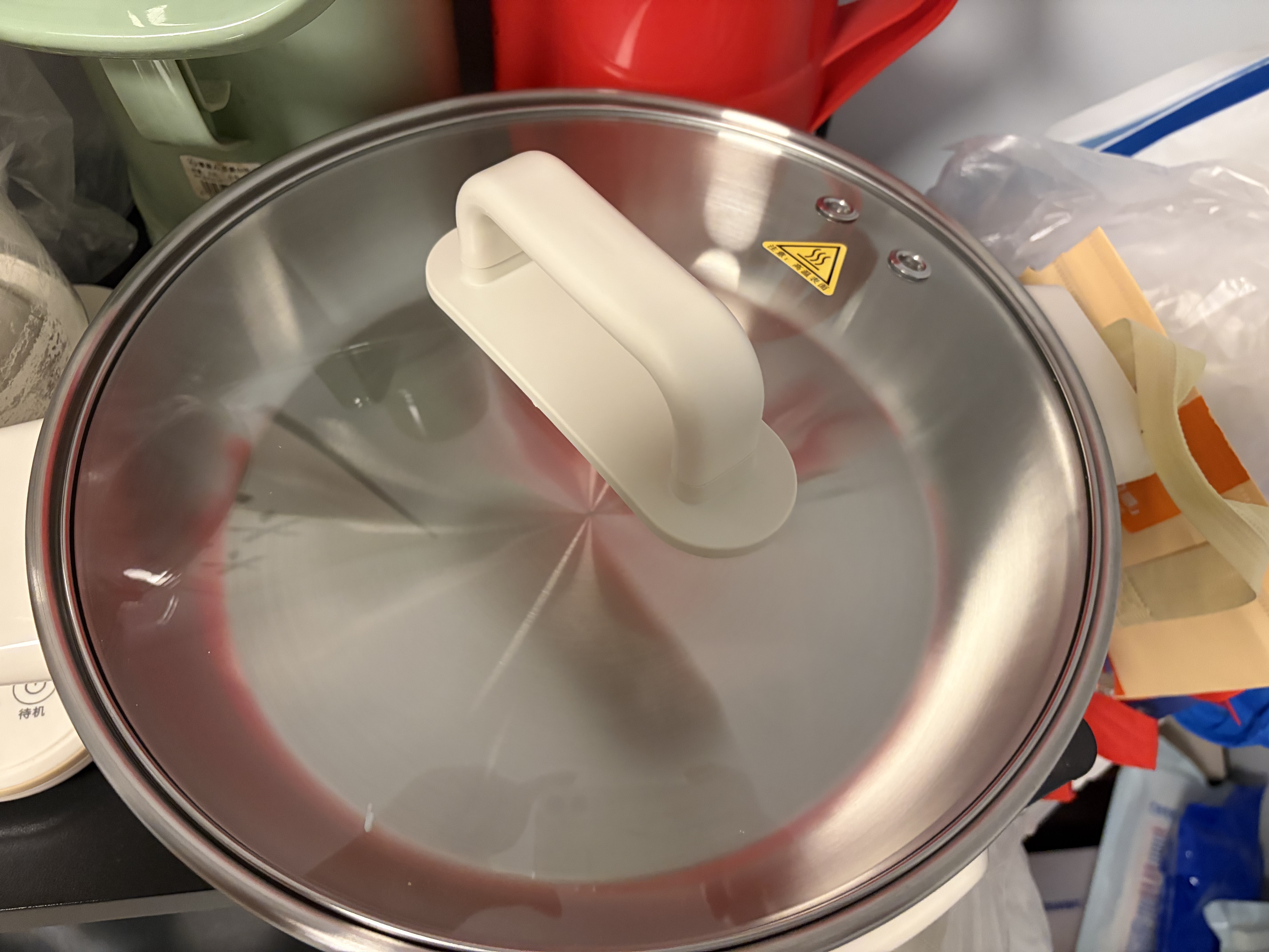 美的（Midea）电饼铛电煎锅0涂层不锈钢家用小型63mm加大加深烤肉锅烙饼锅煎烤机电火锅家庭用新款自营 JKC3470 实拍图