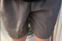 迪卡侬（DECATHLON）显瘦阔腿短裤速干凉感吸湿裤男运动透气宽松训练健身跑步FICM A款黑色-后部拉链口袋 (新旧随机) M 实拍图