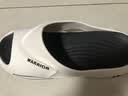 回力拖鞋男士夏季外穿运动一字拖eva踩屎感防滑耐磨沙滩凉鞋白黑46-47 实拍图