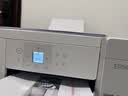 爱普生（EPSON）【6代新品】L4356墨仓式彩色无线AI学习打印机一体机家用/办公  L4266升级版(自动双面 液晶屏 白) 实拍图