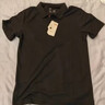 京东京造夏季运动短袖男士t恤polo衫男跑步健身户外速干衣服 黑色红点款 L 实拍图