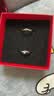 中国珠宝2026新款蓝桉与鸟银戒指情侣对戒男女款一对求婚生日礼物送女友 实拍图