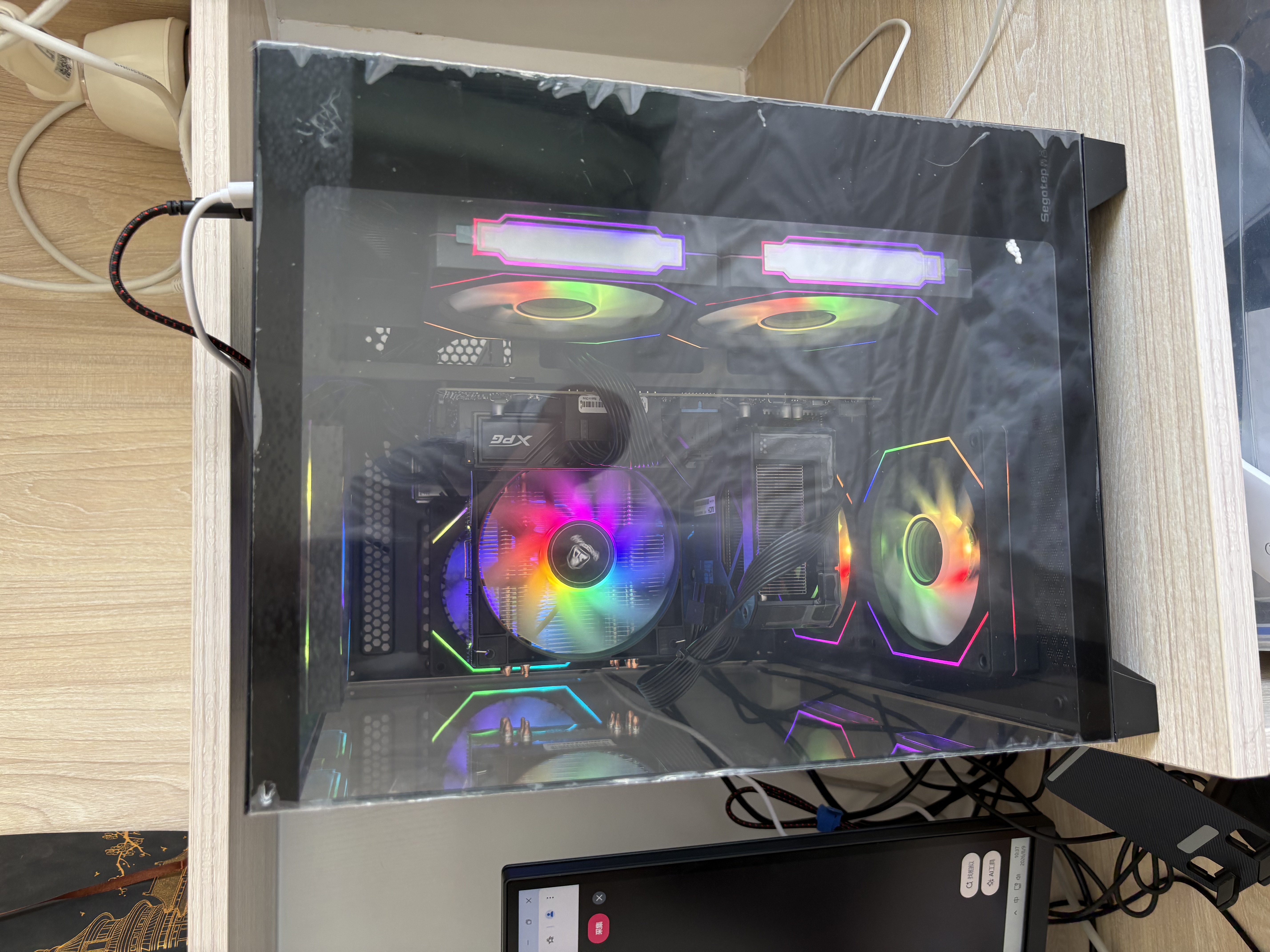 华硕（ASUS）Ultra 245KF/i5 12400F/14600KF+5060主机5060Ti显卡游戏台式组装电脑主机整机DIY组装机ROG全家桶 一：12400F丨RTX5060 组装机 实拍图