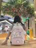 EQSK 月薪喵书包可爱高颜值三到六年级小学生减负护脊儿童双肩背包 粉色-A款-27件套 实拍图