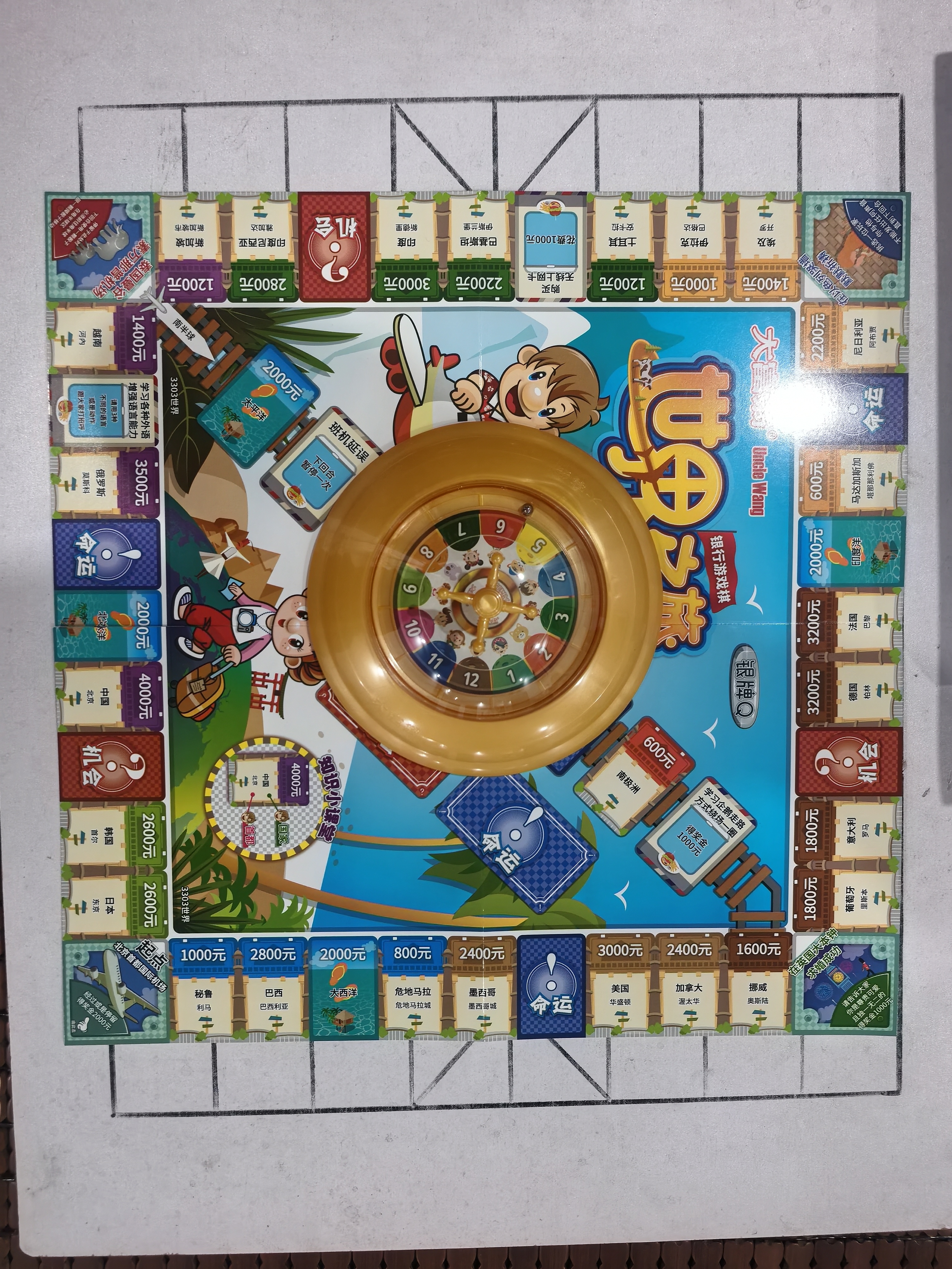 大富翁世界之旅卡牌大富翁银牌桌游升级豪华版游戏棋成人儿童玩具强手棋 实拍图