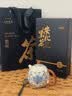 七春安化黑茶赠茶刀2016年金花茯砖茶叶礼盒1kg湖南产中秋教师节礼物 实拍图