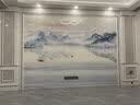 久久猫抖音网红2025款中式岩板电视墙瓷砖背景墙金属大板微晶客厅影视墙 罗马柱背景墙3/平方 实拍图