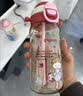 贝亲miiiiichan嗨玩 儿童小学生水杯双饮吸管杯大容量500ml(夏日甜心) 实拍图