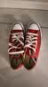 匡威（Converse）All Star夏季经典帆布男女低帮休闲运动鞋黑色1Z635 101007/红色 37.5 实拍图