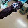 天堂伞 加大雨伞三折 经典商务伞格纹10骨加大雨伞男女 暗紫红 实拍图