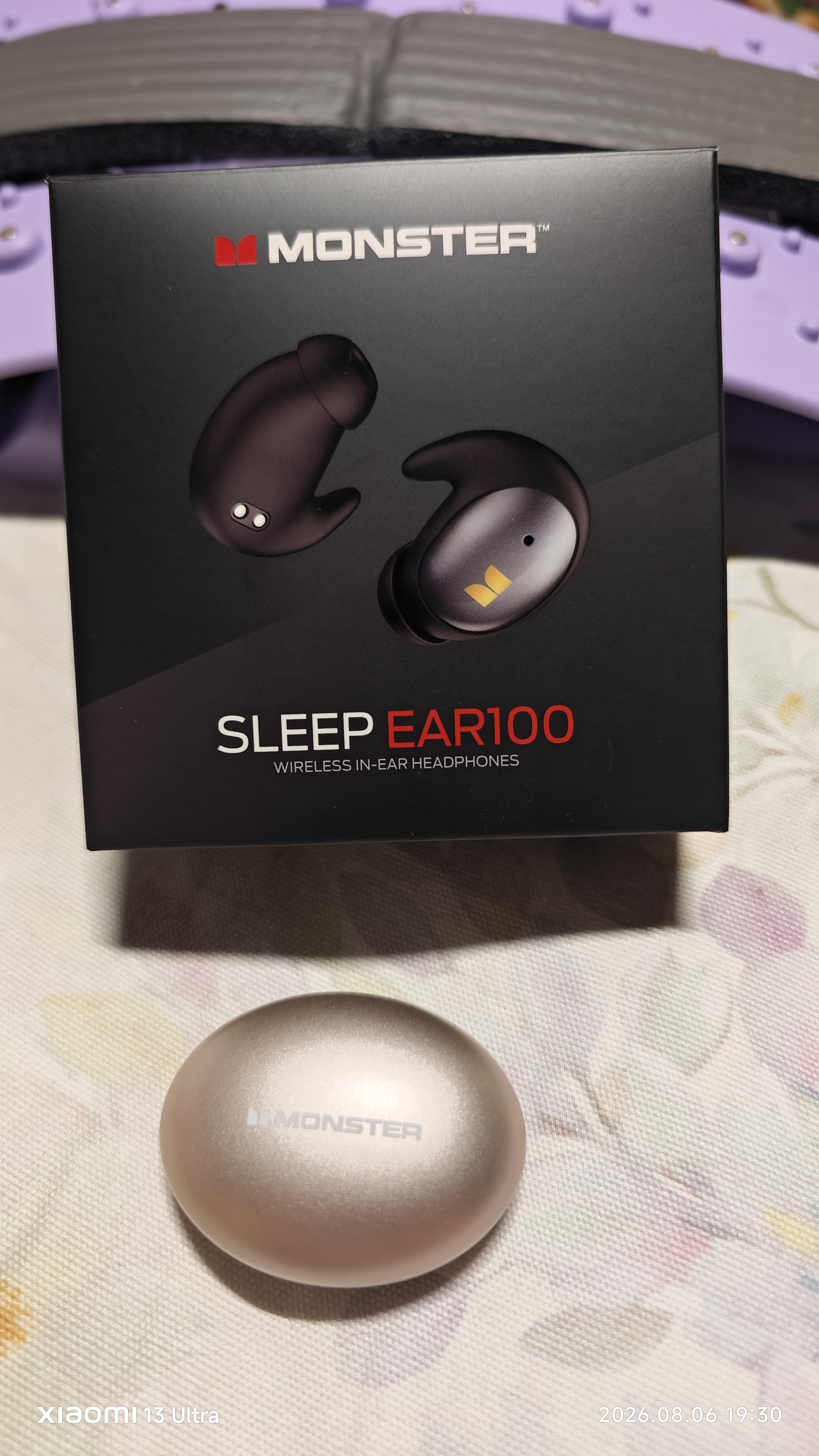 魔声（Monster）Sleep Ear100超薄睡眠耳机入耳式睡觉专用新款助眠侧睡不压耳隐形降噪助眠华为苹果通用 肤白色 实拍图