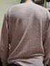 红豆保暖内衣男发热无痕色纺秋衣秋裤男护膝保暖礼盒秋上新 豆沙棕185 实拍图
