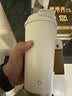 京东京造保温杯双饮口咖啡杯【陶瓷内胆-316不锈钢】 500ML白金色 实拍图