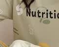 浪莎女士睡衣女夏季薄款短袖七分裤棉质圆领套头可外穿家居服 实拍图
