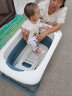 可优比（KUB）宝宝折叠浴桶大号新生儿童洗澡桶小孩婴儿洗澡浴盆超大坐躺-升级款蓝色 晒单实拍图