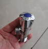 九牧（JOMOO）加厚黄铜单冷角阀三角阀国标4分陶瓷阀芯红蓝标识74072-306/1C1-1 实拍图