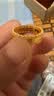 中国黄金（CHINA GOLD）黄金戒指女足金腰缠万贯古法金戒指七夕情人节礼物送女友老婆 20圈口约1.4g【宽版】【顺丰速运】 国检证签+品牌甄选礼盒 实拍图