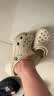 卡骆驰（CROCS）新款厚底云朵洞洞鞋送女友礼物206750 骨白色   36-37 实拍图