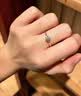 中国黄金（CHINA GOLD）六爪钻戒女款足银求婚戒指生日礼物送女友老婆结婚纪念日 足银六爪钻石戒指-10分真钻石 实拍图