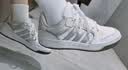 adidas ENTRAP美式校园风运动鞋少年感复古篮球风板鞋阿迪达斯 白色/暗银金属/树脂黄   42 实拍图