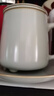 雅瓷汝窑茶杯茶水分离陶瓷泡茶杯带茶漏办公杯怀远杯含碟 实拍图