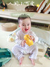 babycare小熊餐台摇铃婴儿玩具新生儿满月节日礼物安抚手摇铃黄白色 实拍图